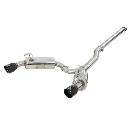 Afe Stainless Steel, With Mufflers, 3 Inch Pipe Diameter, Single Exhaust With Dual Exit, Split Rear Exit 49-36701-B